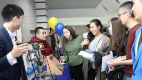 Robots exhibition in KazNRTU