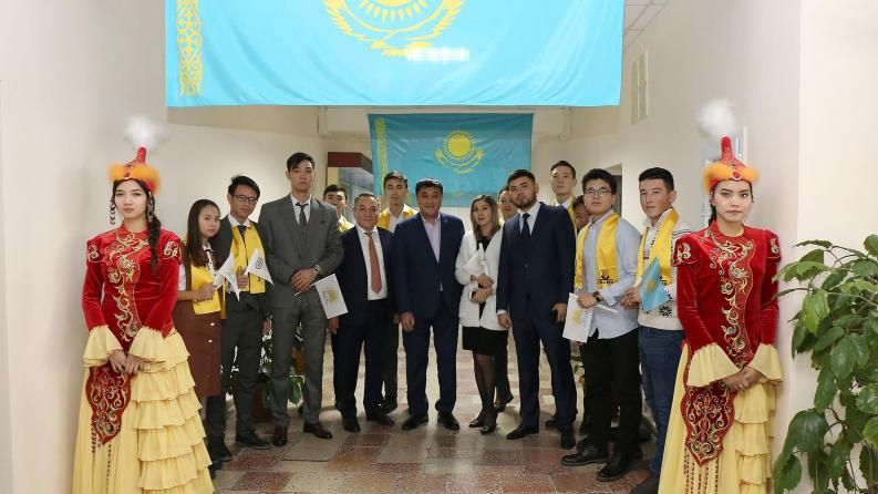 The action "My flag, my Homeland!" was held at Satbayev University