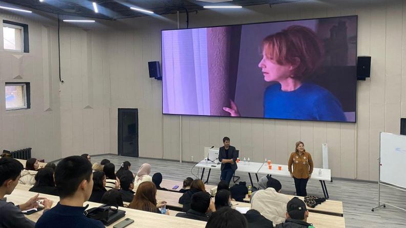 A student film club was held at Satbayev University