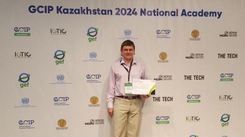 Project on achieving SDGs of Dmitry Berillo from Satbayev University has reached the semi-final selection for the global acceleration of GCIP Kazakhstan from UNIDO 