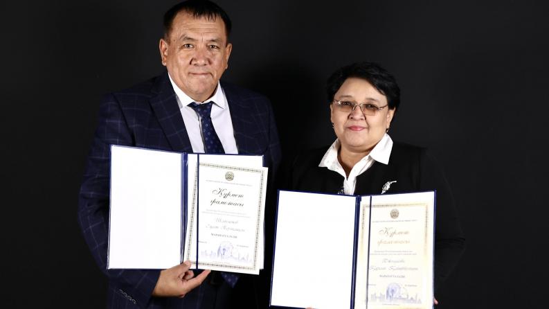 The scientists of Satbayev University were awarded Certificates of Honor from the Minister of Transport of the Republic of Kazakhstan