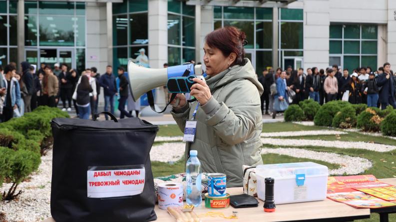 Сәтбаев Университетінде болуы мүмкін төтенше жағдайларға қарсы сейсмикалық жаттығулар өткізілді