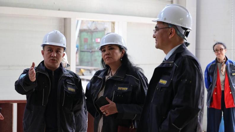 Сәтбаев университетінің Директорлар кеңесі құрғақ құрылыс қоспаларын өндіретін DIATOMITE зауытының құрылысына барды 
