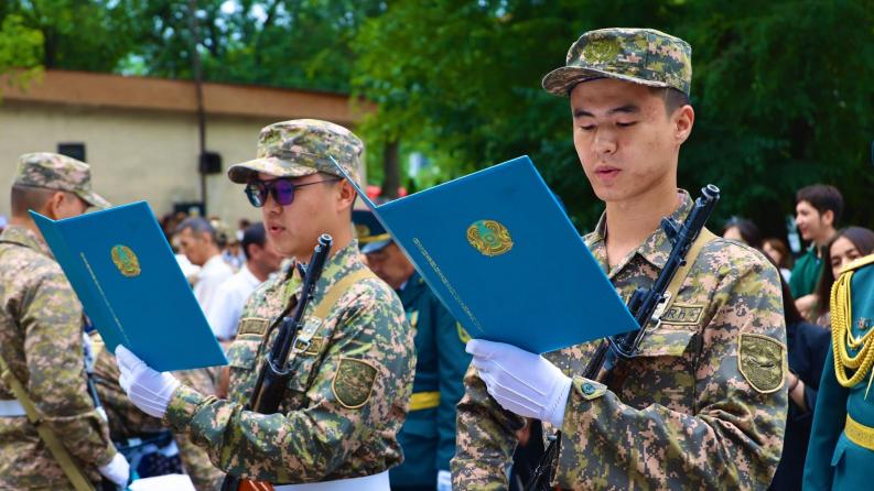 Future sergeants of Satbayev University Reserve took military oath