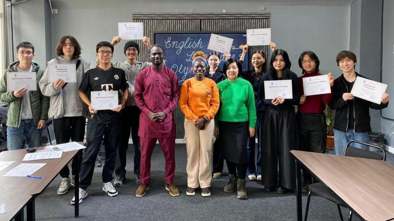 Satbayev University-де ағылшын тілі бойынша жыл сайынғы олимпиада өз мәресіне жетті