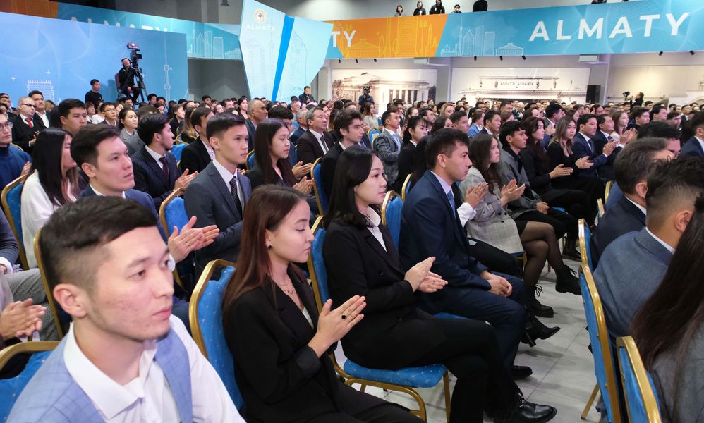 Молодые ученые Satbayev University приняли участие во встрече с президентом страны