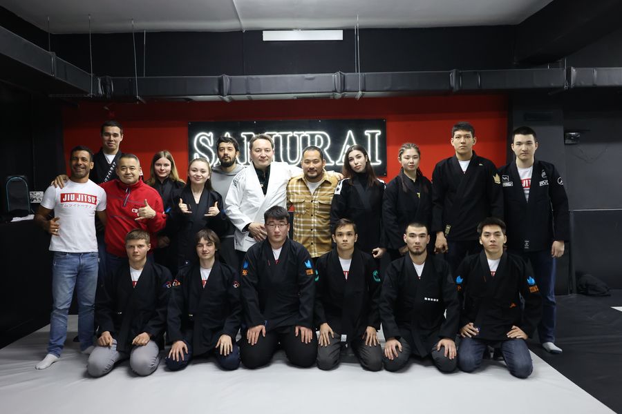 Satbayev University’s Rector wished success to the university's jiu-jitsu team