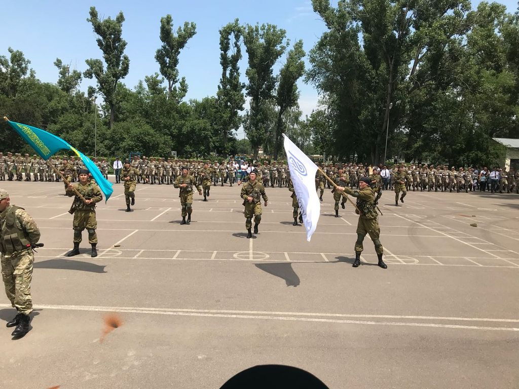 Студенты Satbayev University приняли военную присягу Республике Казахстан
